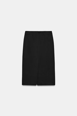 ZW COLLECTION VENTED MIDI SKIRT - Zara фото 8