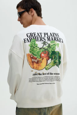 Sudadera con estampado Oversized Fit - H&m фото 2