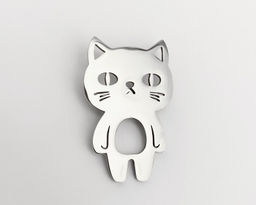 Брошь Котик