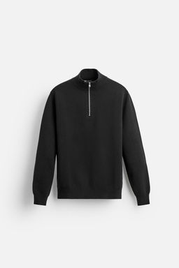 HIGH NECK QUARTER-ZIP SWEATER - Zara фото 14