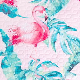 Покрывало Этель евро Tropical flamingo, 190*205 см, микрофибра  фото 3
