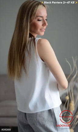 Майка женская однотонная - Bruno фото 2