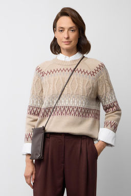 ЕВ 30278/ш/бежевый джемпер жен