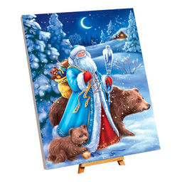 Картина по номерам на холсте с подрамником «Новый год! Дед Мороз», 40×50 см