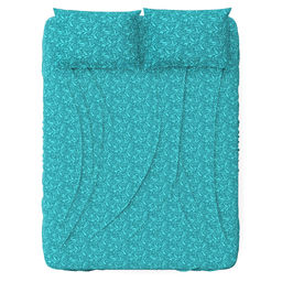 Простыня 1,5 спальная "Монблан К" 150х215см, бязь "Комфорт" 121г/м2, хлопок 100%, упаковка "классическая" ПВХ 28х41см, "Домашняя мода" (Россия)