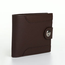 Портмоне мужское «Наджи», на магните, отдел для карт, монет, коричневое