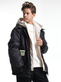 Куртка для мальчика утепленная 33-8215 черный