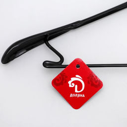 Плечики - вешалка для одежды Доляна, размер 46-48, антискользящее покрытие, широкие плечики, 4420 см, цвет чёрный  фото 5