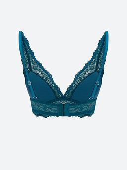 Balenli Dolgusuz Dantelli Bralet