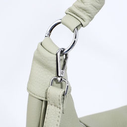 Сумка-мешок на молнии, наружный карман, длинный ремень, цвет зелёный - Simaland фото 5