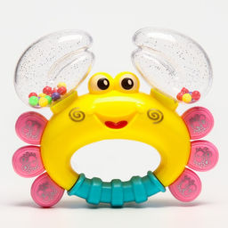 Погремушка Крабик, цвет МИКС, Крошка Я, 12 см