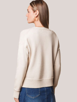 D39.353 Джемпер женский овсяный меланж