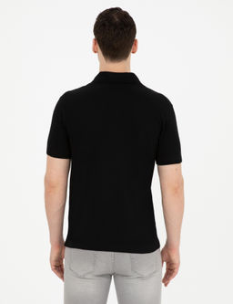 Siyah Slim Fit Basic Ti__rt