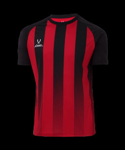 Футболка игровая JOGEL CAMP Striped Jersey, красный/черный, детский