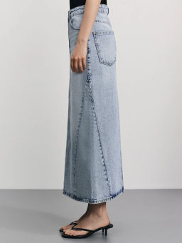 Джинсовая юбка миди / Zarina фото 3