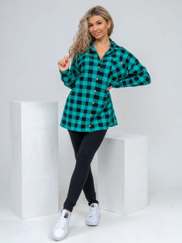 Туника женская, цвет зеленый