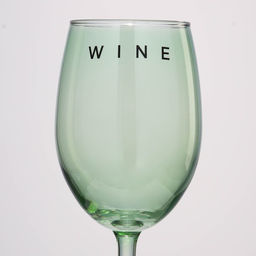 Бокал для вина с надписью Wine, 360 мл, зелёный - Дорого внимание фото 3