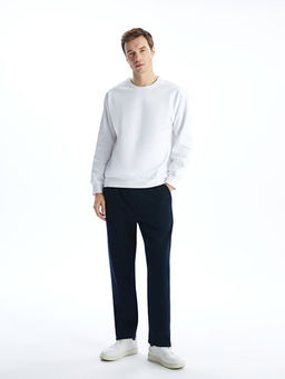 Bisiklet Yaka Erkek Sweatshirt