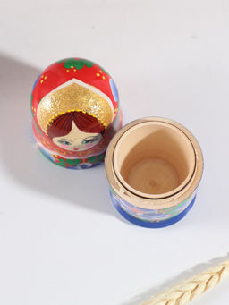 Матрёшка дерево «Любовь», красный платок, 5-кукольная, 11.5 см