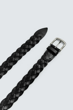 LIMITED EDITION BRAIDED LEATHER BELT - Zara фото 4