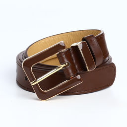 Ремень женский 110×2.3 см, с классической пряжкой в ремня, коричневый