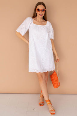 Платье А-344ш белый