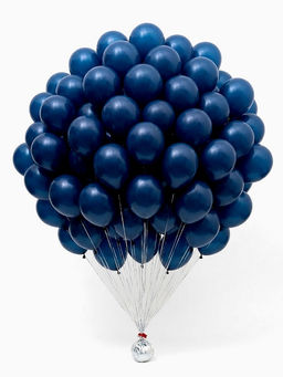 Воздушные шары латексные 12" "Темный синий" набор 100 штук