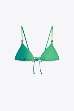 FISH TRIANGLE BIKINI TOP