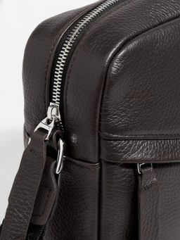 Мужская кожаная сумка Richet 2937LN 855 Коричневый фото 2