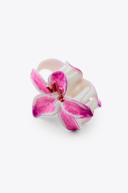 FLOWER SHEEPSKIN CLIP - Zara фото 4