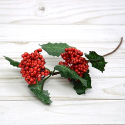 Ветка искусственная 30 см Калина / N127-190 /уп 10/680519 - Галеонтрейд фото 2