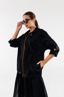 Бомбер AMORI 2161 черный  фото 3