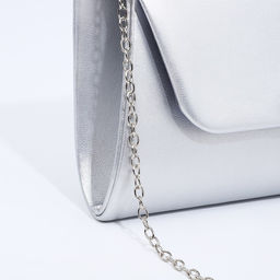 Сумка-клатч на магните, цвет серебряный - Simaland фото 4