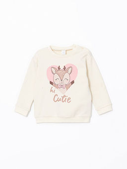 Bisiklet Yaka Bask?l? K?z Bebek E?ofman Tak?m