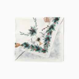 Набор новогодний New Years treat: скатерть 150×220 см +/-3 см с ВГМО, салфетка 40×40 см-12 шт., 100% хлопок
