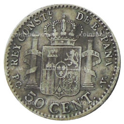 50 сентимо 1910 года Испания