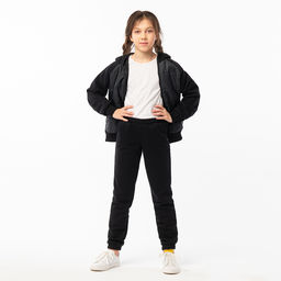 RODOS Спортивный костюм для девочки демисезон М-286 Чёрный