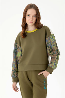 Женский свитшот цвета хаки - U.s. polo assn фото 4