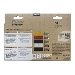 Краска акриловая PEBEO ORIGIN Set Primary матовая 5 цв. х 60 мл 817421