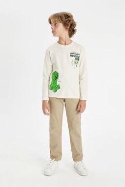 Erkek Cocuk Standart Paca Gabardin Pantolon