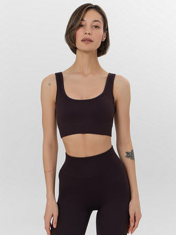 Топ женский спортивный коричневый - Mark formelle фото 2