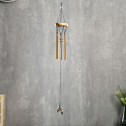 Музыка ветра трубочки «Кристаллы», 6 трубок, металл, пластик, 30×6×6 см, МИКС