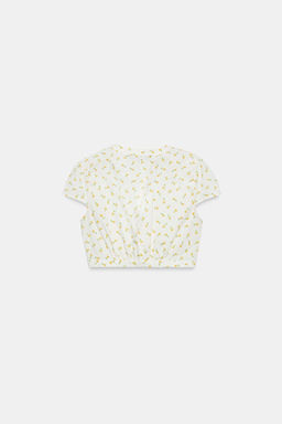 TOP CROP POPEL?N FLORES / Crudo/Amarillo