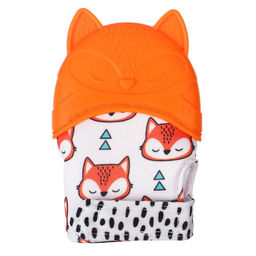 Прорезыватель-рукавичка Крошка Я «Лисичка», от 3 мес.