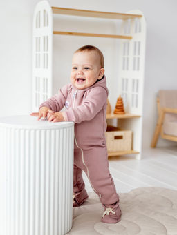 Комбинезон "Дымчатая роза" утепленный 0+