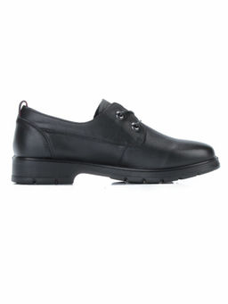 03-5077 BLACK Полуботинки женские (натуральная кожа)