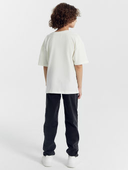 Футболка для мальчиков светло-молочная с печатью - Mark formelle фото 7