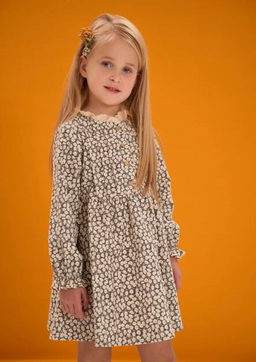 Платье из микро-вельвета дев. О66655 - Карамелли фото 7