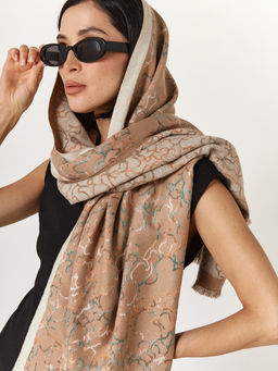 в составе ШЕРСТЬ и КАШЕМИР Большой, мягкий, теплый двусторонний палантин. - Tantino фото 16