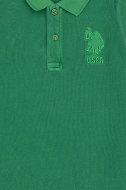 U. S. Polo Assn Зеленая футболка для мальчика - U.s. polo assn фото 3